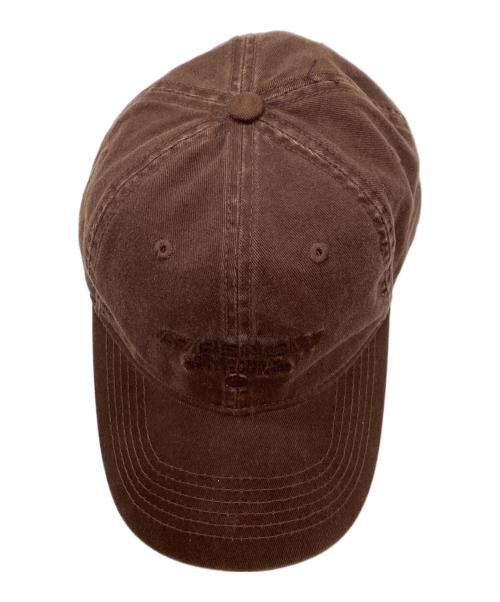 A BATHING APE（アベイシングエイプ）A BATHING APE (ア ベイシング エイプ) Moonface embroidered twill cap ブラウンの古着・服飾アイテム