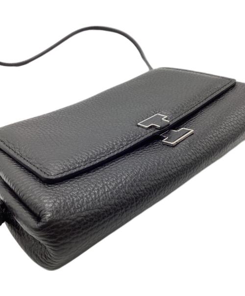 IACUCCI（イアクッチ）IACUCCI (イアクッチ) アバ ウォレットショルダー CERVO ブラックの古着・服飾アイテム