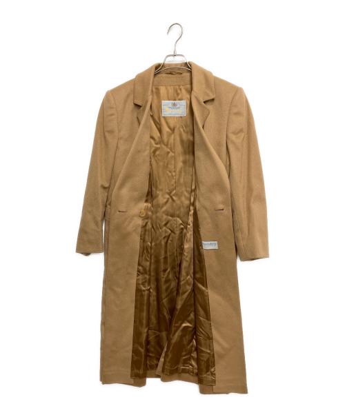 Aquascutum（アクアスキュータム）Aquascutum (アクアスキュータム) ピュアカシミヤダブルコート ブラウン サイズ:14の古着・服飾アイテム