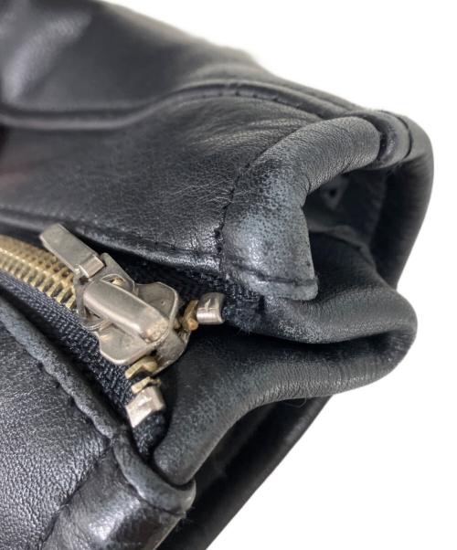 HARLEY-DAVIDSON（ハーレーダビッドソン）HARLEY-DAVIDSON (ハーレーダビッドソン) レザーダブルライダースジャケット ブラック サイズ:Ｌの古着・服飾アイテム