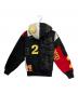SUPREME (シュプリーム) Patchwork Zip Up Hooded Sweatshirt ブラック×レッド サイズ:S：20000円