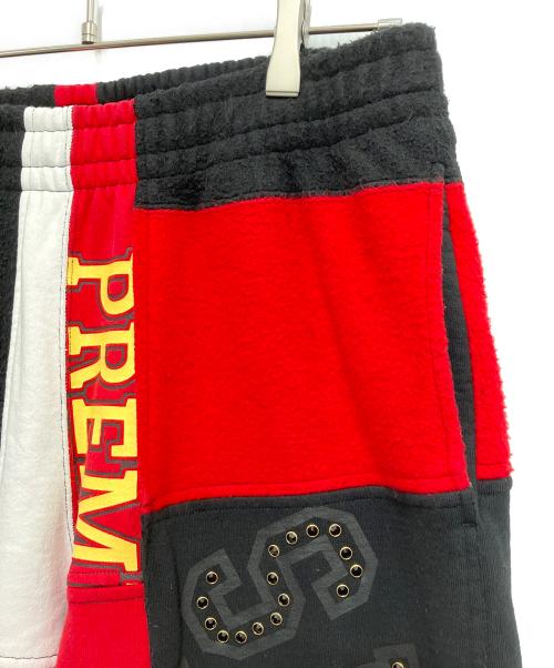 SUPREME（シュプリーム）SUPREME (シュプリーム) Patchwork Sweatpant ブラック×レッド サイズ:Sの古着・服飾アイテム