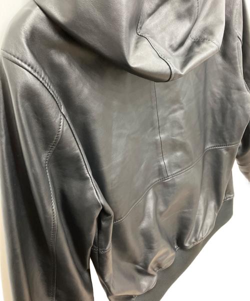 COACH（コーチ）COACH (コーチ) レザー トレーナージャケット ブラック サイズ:Sの古着・服飾アイテム