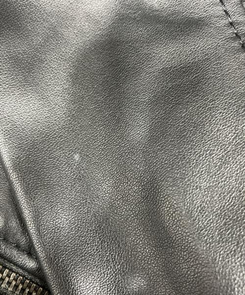 COACH（コーチ）COACH (コーチ) レザー トレーナージャケット ブラック サイズ:Sの古着・服飾アイテム