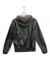COACH (コーチ) レザー トレーナージャケット ブラック サイズ:S：32000円