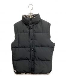GIVENCHY（ジバンシィ）の古着「リバーシブル中綿ベスト」｜ブラック×ホワイト