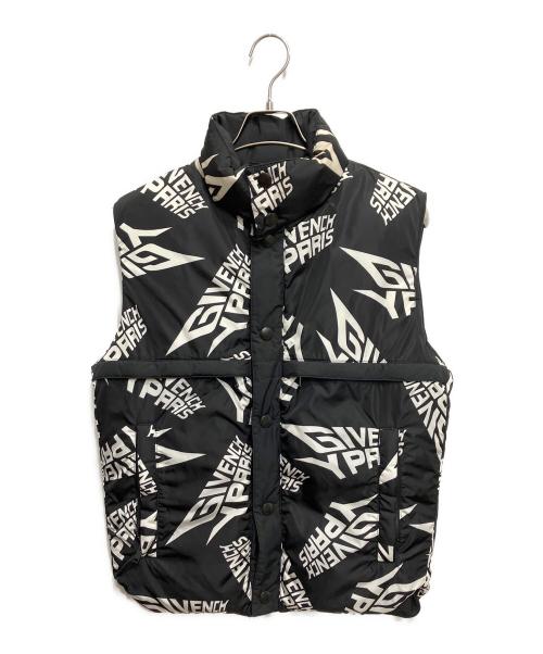 GIVENCHY（ジバンシィ）GIVENCHY (ジバンシィ) リバーシブル中綿ベスト ブラック×ホワイト サイズ:46の古着・服飾アイテム