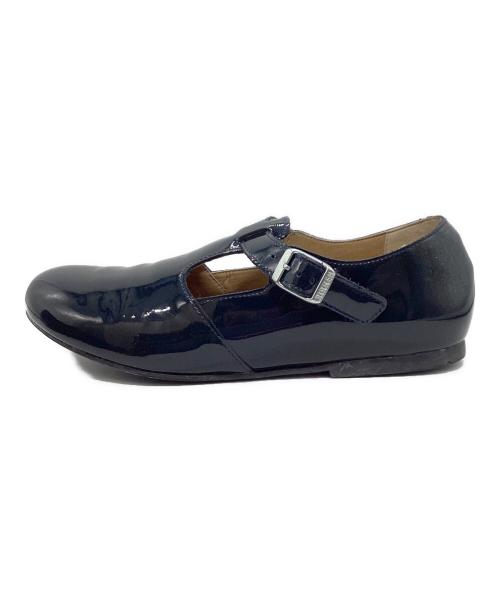 BIRKENSTOCK（ビルケンシュトック）BIRKENSTOCK (ビルケンシュトック) エナメルメリージェーンシューズ ネイビー サイズ:38の古着・服飾アイテム