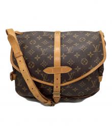 LOUIS VUITTON（ルイ ヴィトン）の古着「ソミュール30ショルダーバッグ」｜ブラウン