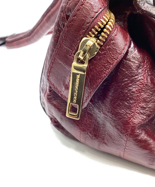 DOLCE & GABBANA（ドルチェ＆ガッバーナ）DOLCE & GABBANA (ドルチェ＆ガッバーナ) ハンドバッグ レッドの古着・服飾アイテム
