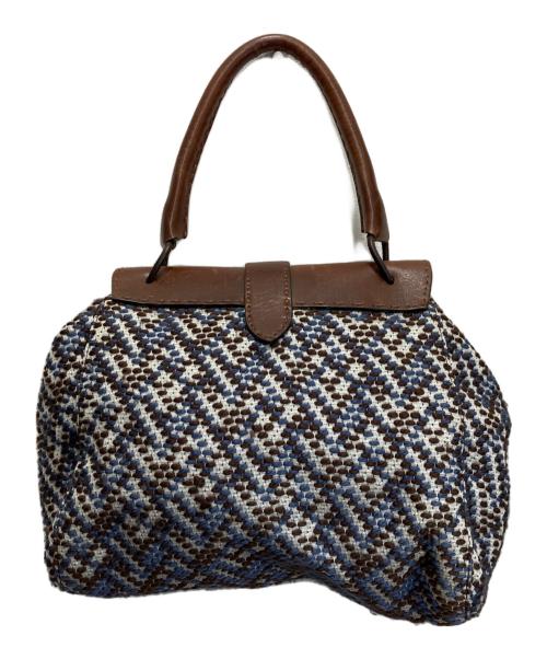 MARNI（マルニ）MARNI (マルニ) ハンドバッグ ブルー×ブラウンの古着・服飾アイテム