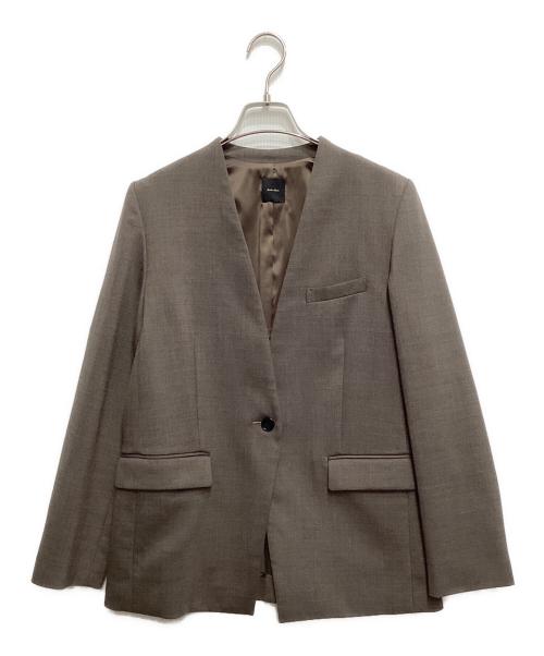 Spick and Span（スピック＆スパン）Spick and Span (スピックアンドスパン) ダブルクロスVカラージャケット グレー サイズ:34の古着・服飾アイテム