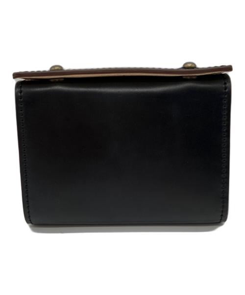 M+（エムピウ）M+ (エムピウ) MILLEFOGLIE CORDOVAN27 ブラック 未使用品の古着・服飾アイテム