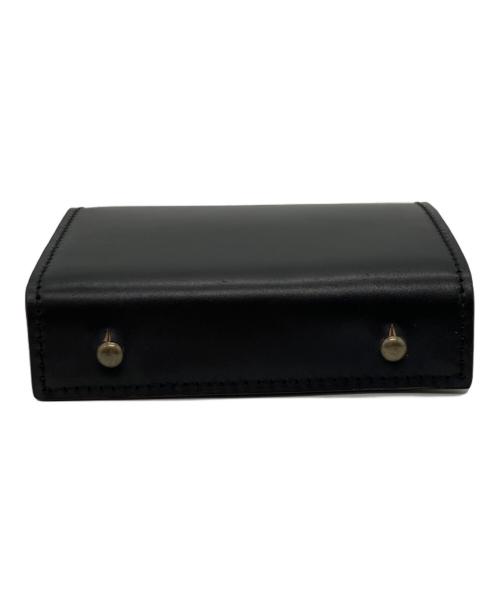 M+（エムピウ）M+ (エムピウ) MILLEFOGLIE CORDOVAN27 ブラック 未使用品の古着・服飾アイテム