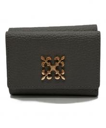 russet（ラシット）の古着「モノグラムプレート3つ折り財布」｜グレー