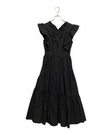 JILL BY JILLSTUART（ジル バイ ジルスチュアート）の古着「ティアードワンピース」｜ブラック