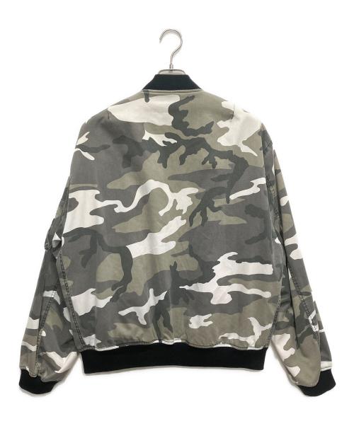 fostex garments（フォステックスガーメンツ）fostex garments (フォステックスガーメンツ) カモフラMA-1ジャケット ホワイト×ブラック サイズ:Lの古着・服飾アイテム