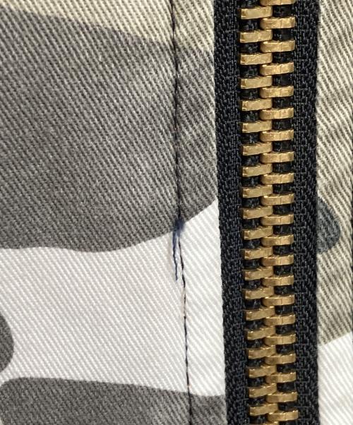 fostex garments（フォステックスガーメンツ）fostex garments (フォステックスガーメンツ) カモフラMA-1ジャケット ホワイト×ブラック サイズ:Lの古着・服飾アイテム