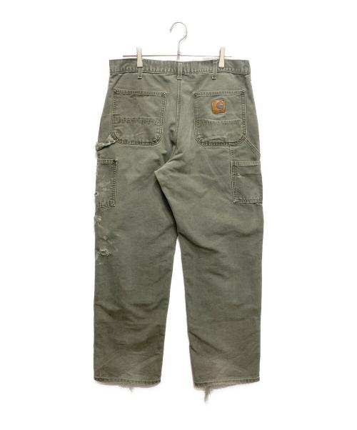 CarHartt（カーハート）CarHartt (カーハート) ダブルニーワークパンツ　モスグリーン モスグリーン サイズ:86cm(W34)の古着・服飾アイテム