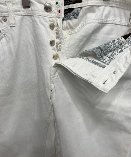 JACOB COHEN（ヤコブコーエン）JACOB COHEN (ヤコブコーエン) PW622テーパードデニム ホワイト サイズ:SIZE 83.5cm (W33)の古着・服飾アイテム