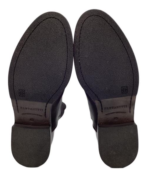 Pantanetti（パンタネッティ）PANTANETTI (パンタネッティ) ヴィンテージ加工バックジップブーツ ブラウン サイズ:43の古着・服飾アイテム