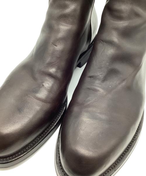 Pantanetti（パンタネッティ）PANTANETTI (パンタネッティ) ヴィンテージ加工バックジップブーツ ブラウン サイズ:43の古着・服飾アイテム