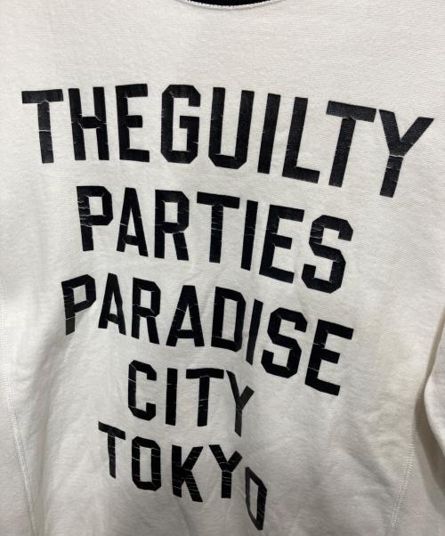 WACKO MARIA（ワコマリア）WACKO MARIA (ワコマリア) 5段プリントクルーネックスウェット ホワイト サイズ:Mの古着・服飾アイテム