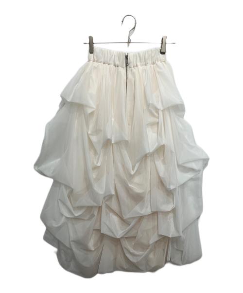 THE TOE（ザ・トゥー）THE TOE (ザ・トゥー) チュールスカート ホワイト サイズ:Sの古着・服飾アイテム