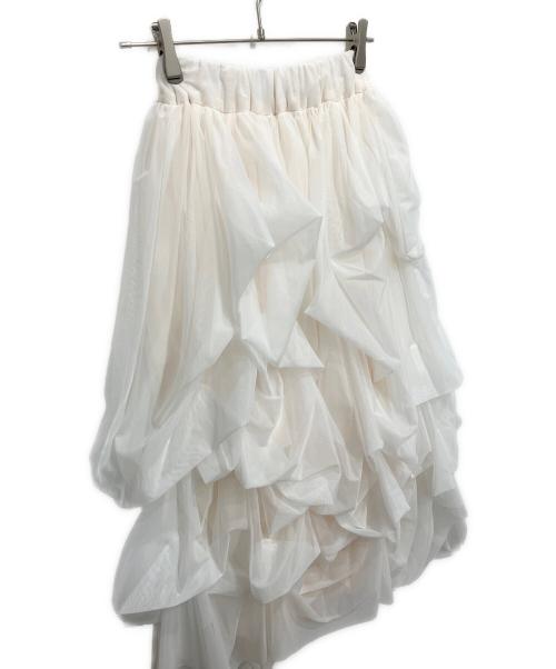 THE TOE（ザ・トゥー）THE TOE (ザ・トゥー) チュールスカート ホワイト サイズ:Sの古着・服飾アイテム