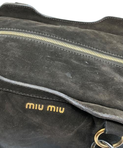 MIU MIU（ミュウミュウ）MIU MIU (ミュウミュウ) 2WAYショルダーバッグ ブラウンの古着・服飾アイテム