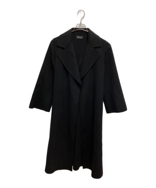 BARNEYS NEWYORK（バーニーズ・ニューヨーク）BARNEYS NEWYORK (バーニーズ・ニューヨーク) ベルテッドロングコート ブラック サイズ:36の古着・服飾アイテム