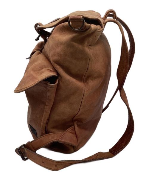 PORTER（ポーター）PORTER (ポーター) コルチナレザーリュック ブラウンの古着・服飾アイテム