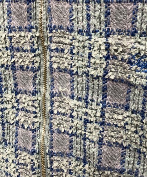 SUPREME（シュプリーム）SUPREME (シュプリーム) Boucle Zip Up Shirt ブルー サイズ:Lの古着・服飾アイテム