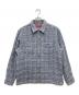 SUPREME（シュプリーム）の古着「Boucle Zip Up Shirt」｜ブルー