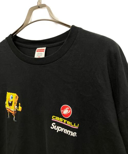SUPREME（シュプリーム）SUPREME (シュプリーム) Sponge Bob Castelli Cycling L S Tee ブラック サイズ:XXLの古着・服飾アイテム