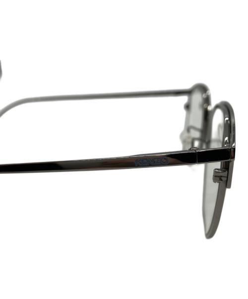KENZO（ケンゾー）KENZO (ケンゾー) ボストン伊達眼鏡 シルバー サイズ:50□20 145の古着・服飾アイテム