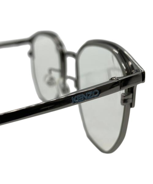 KENZO（ケンゾー）KENZO (ケンゾー) ボストン伊達眼鏡 シルバー サイズ:50□20 145の古着・服飾アイテム