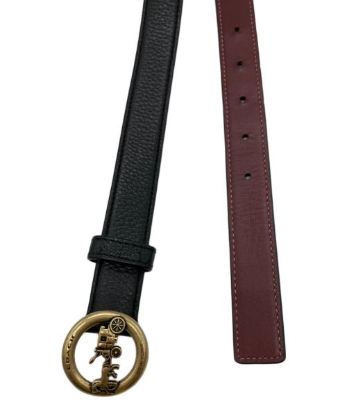 COACH（コーチ）COACH (コーチ) ホース アンド キャリッジ ペブルド ブラックの古着・服飾アイテム