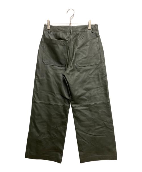 Max Mara WEEK END LINE（マックスマーラ ウイークエンドライン）MAX MARA WEEK END LINE (マックスマーラ ウイークエンドライン) ラムレザーパンツ ブラウン サイズ:40の古着・服飾アイテム