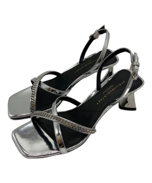 STELLA McCARTNEY（ステラマッカートニー）STELLA McCARTNEY (ステラマッカートニー) エルザ メタリック ヒールサンダル シルバー サイズ:35の古着・服飾アイテム