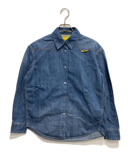 Onitsuka Tiger（オニツカタイガー）Onitsuka Tiger (オニツカタイガー) デニムシャツ ブルー サイズ:XSの古着・服飾アイテム