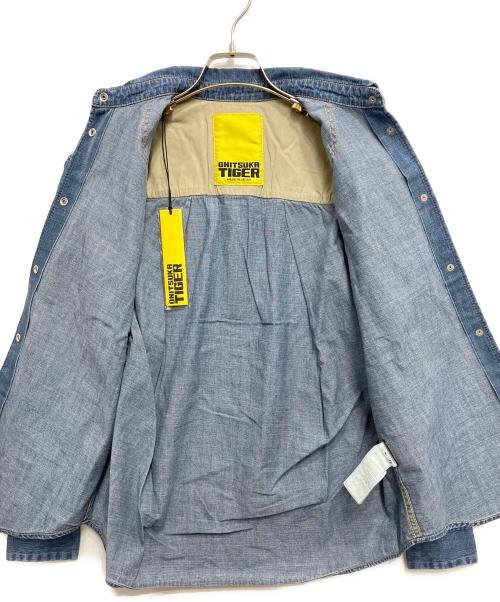 Onitsuka Tiger（オニツカタイガー）Onitsuka Tiger (オニツカタイガー) デニムシャツ ブルー サイズ:XSの古着・服飾アイテム