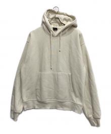 stussy（ステューシー）の古着「BACK APPLIQUE HOODIE」｜アイボリー
