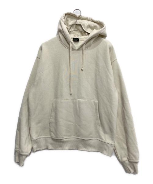 stussy（ステューシー）stussy (ステューシー) BACK APPLIQUE HOODIE アイボリー サイズ:Lの古着・服飾アイテム