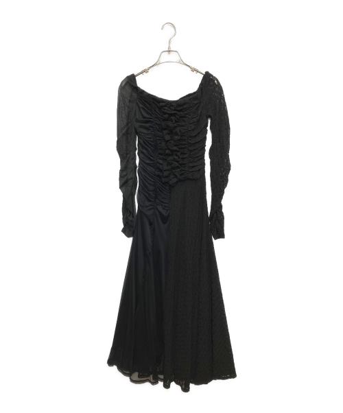 ERADIE（エラディエ）ERADIE (エラディエ) Lace＆Churu switching dress ブラック サイズ:FREEの古着・服飾アイテム