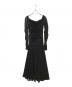 ERADIE（エラディエ）の古着「Lace＆Churu switching dress」｜ブラック