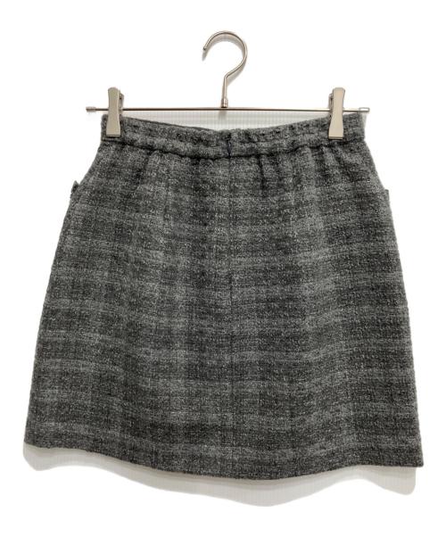 HER LIP TO（ハーリップトゥ）Her lip to (ハーリップトゥ) Charlotte Tweed Mini Skirt グレー サイズ:Mの古着・服飾アイテム