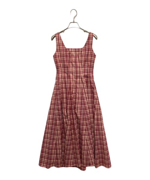 HER LIP TO（ハーリップトゥ）HER LIP TO (ハーリップトゥ) Paddington Long Dress レッド サイズ:XSの古着・服飾アイテム