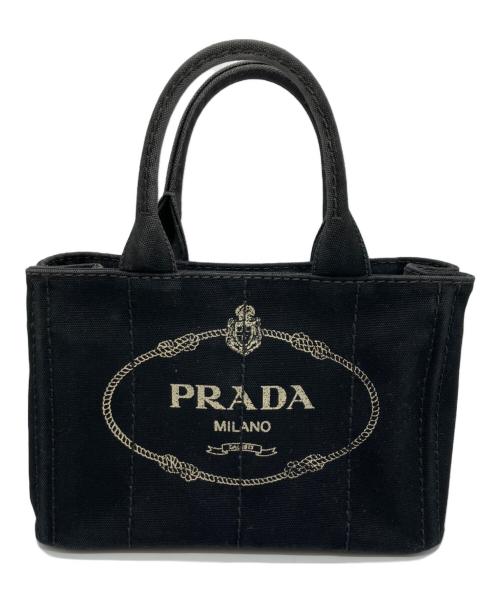 PRADA（プラダ）PRADA (プラダ) カナパSハンドバッグ ブラックの古着・服飾アイテム