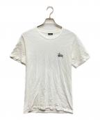 stussyステューシー）の古着「ロゴプリントTシャツ」｜ホワイト